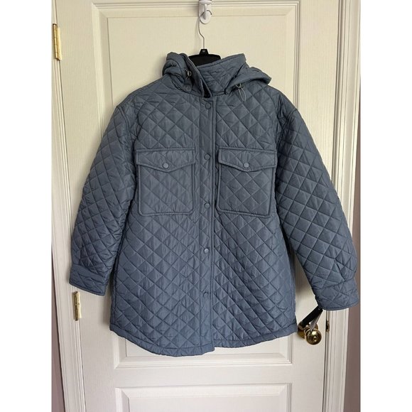 Lucky Brand Women's L Baby Blue Quilted Jacket - Picture 1 of 3
